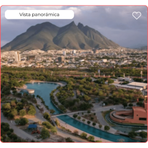 Vista Panorámica del Paseo Santa Lucia con el Cerro de la Silla de fondo